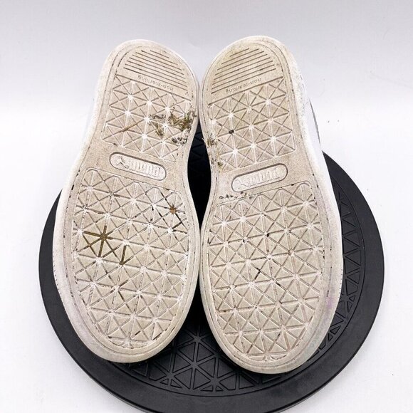 Puma Kids Girls Vikky V3 Twinkle Lace Up Sneakers Shoes Casual - White Size 1C - Picture 6 of 9